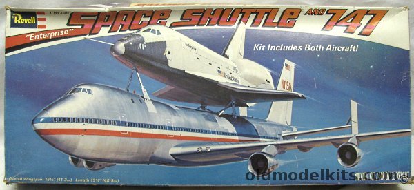 Revell 1/144 Space Shuttle 'Enterprise' and 747, H177 plastic model kit
